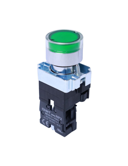 Pulsador Luminoso Tipo LED VERDE - CHINT