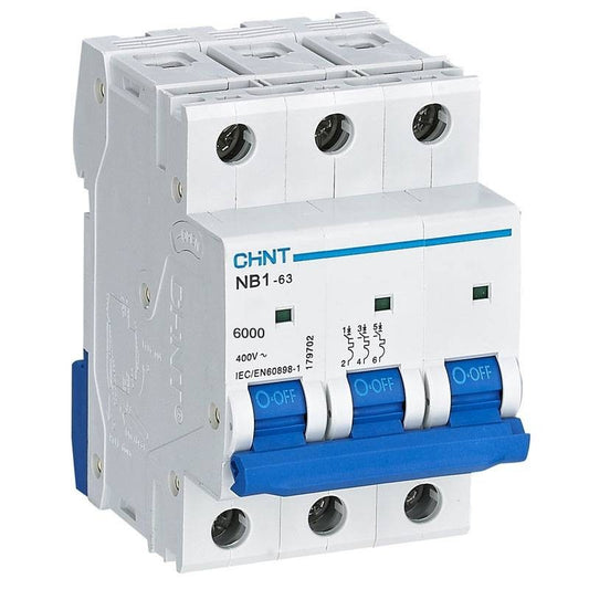INTERRUPTOR MAGNETOTÉRMICO CHINT NB1-63 3PX50A 6KA