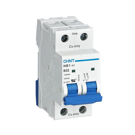 INTERRUPTOR TERMOMAGNETICO NB1  2X50A-10KA CHINT