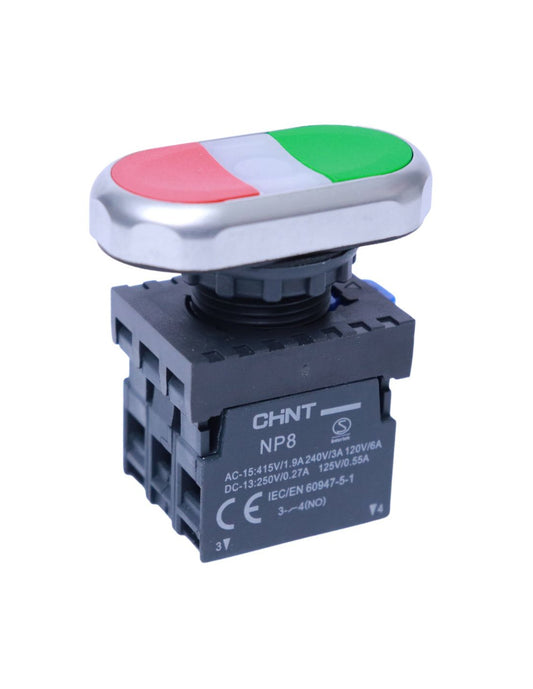 Pulsador Eléctrico Doble Contacto - CHINT