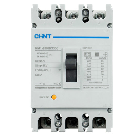 INTERRUPTOR DE FUERZA FIJO NM1-250H/3300 100A CHINT